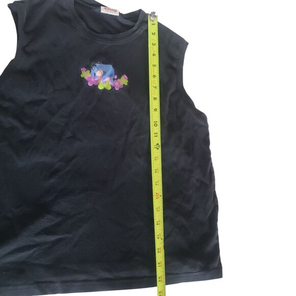 Vintage 90s Disney Womens Eeyore Black Muscle Tank Top Summer Vacation Kidcore - Picture 5 of 7